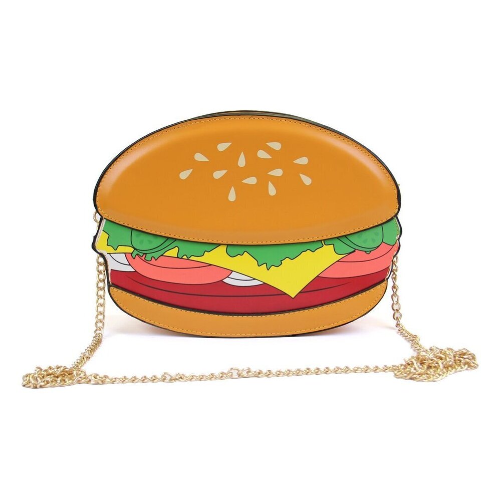 3811 Girls Cupcake Crossbody Handbag Popcorn Hamburger Purse Small Purse